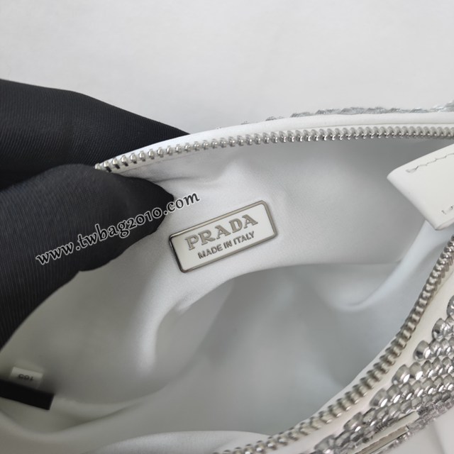 Prada專櫃新品三合一水晶三角包 1BH190 普拉達手提肩背斜款三用女包 csp1026